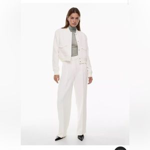 Wilfred (Aritzia) effortless pants, cream, size 8